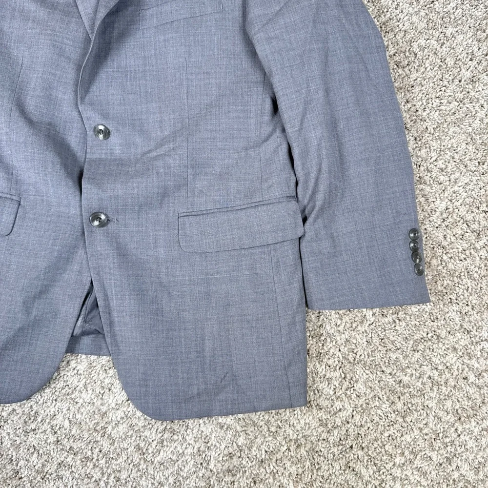 Jos A Bank Blazer Mens 40 Regular Gray Tailored Fit Wool‎ Blend brrr
